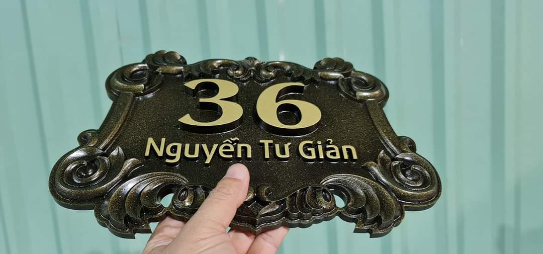 Bảng số nhà cổ điển cao cấp